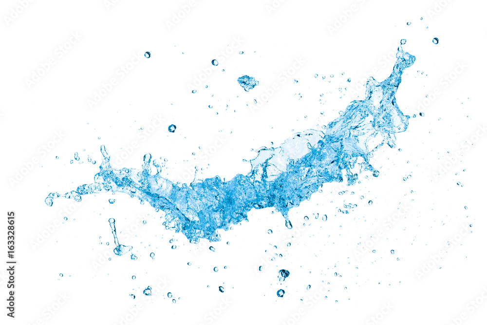 water splash isolated on white background water splash isolated on white background