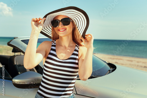 Summer car trip vacation