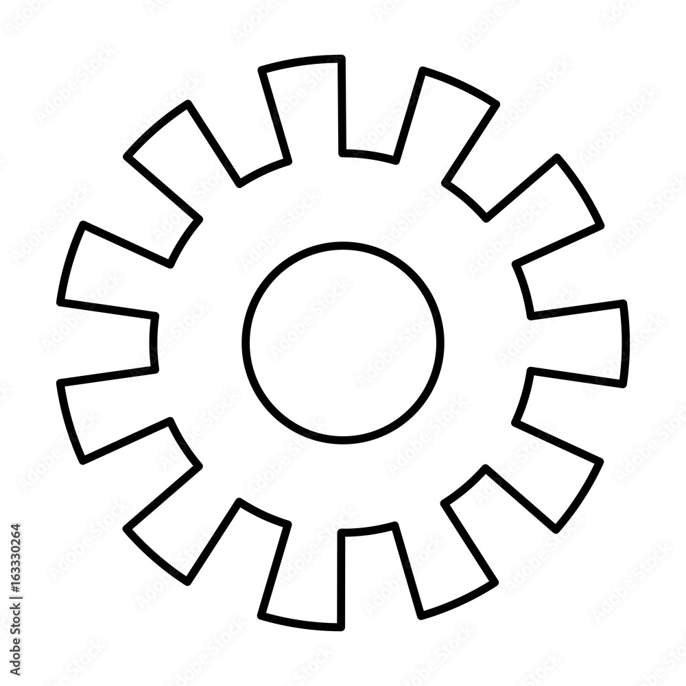 monochrome silhouette of pinions model one vector illustration