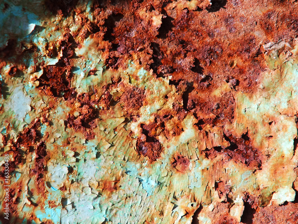 Naklejka premium Texture rust and paint