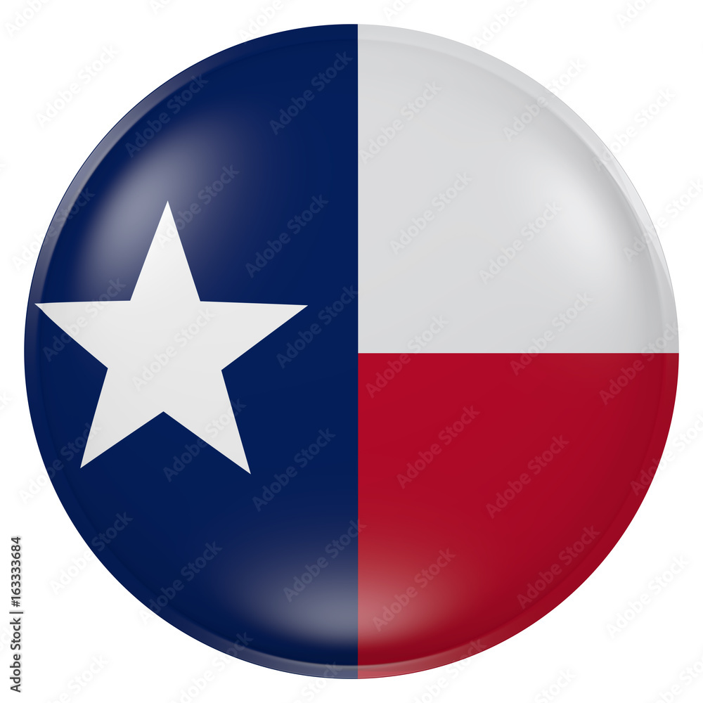 Texas State flag button Texas State flag button