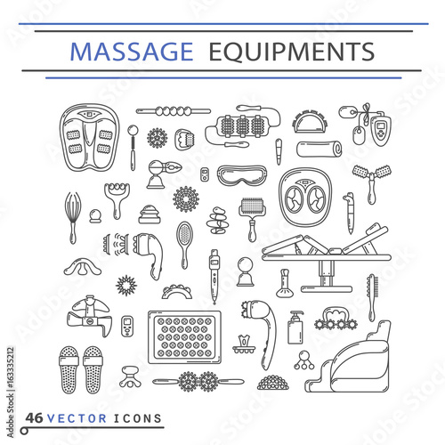 Massage appliance - Icon set