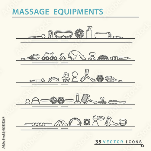 Massage appliance - Icon set