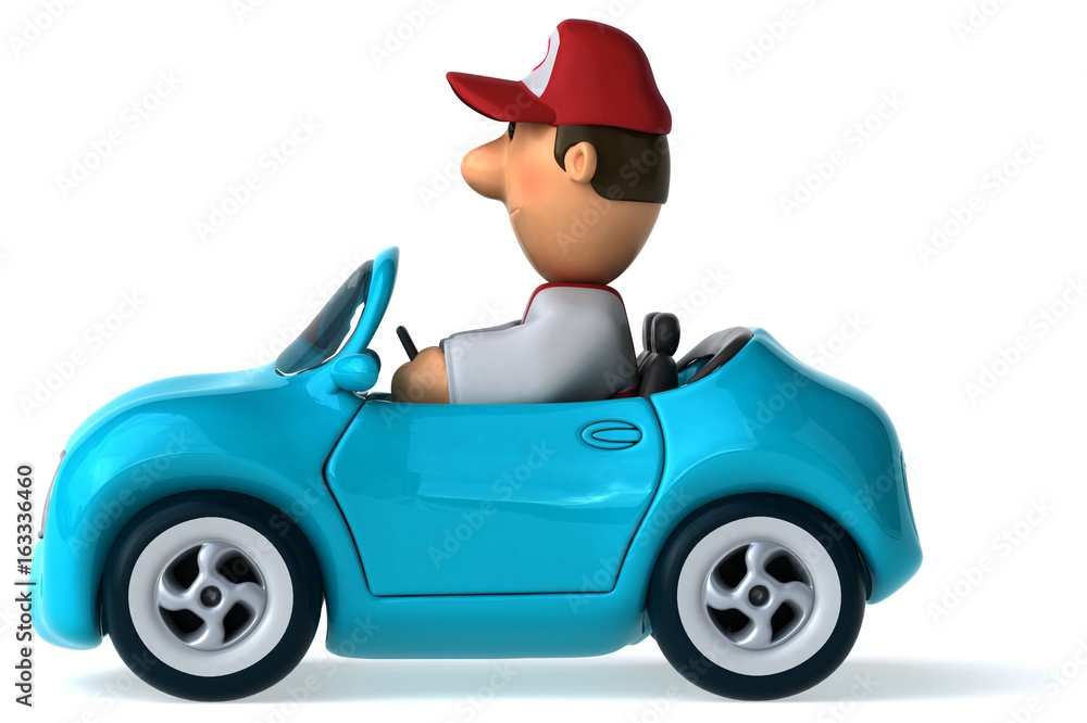 Fun mechanic - 3D Illustration Fun mechanic - 3D Illustration