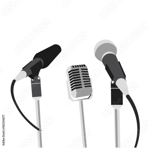 Press conference concept illustration.