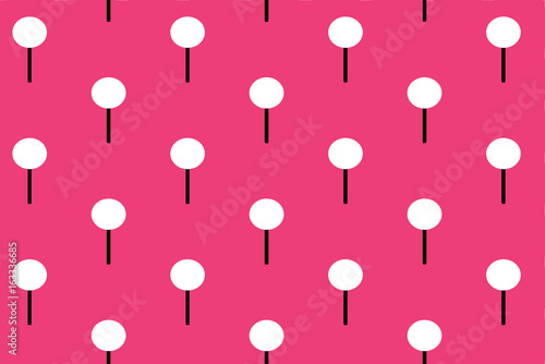 Pink dandelion pattern