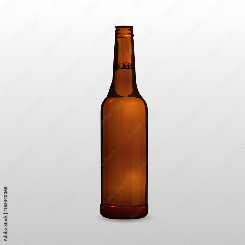 Beer bottle mock up for your design eps 10