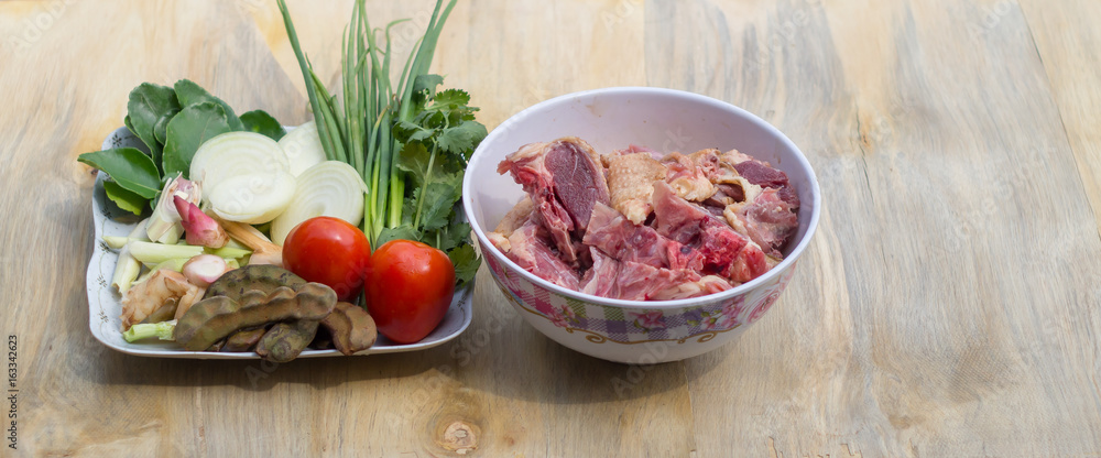 Ingredients for duck soup Ingredients for duck soup