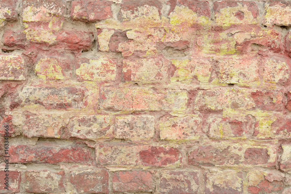 Brick texture with scratches and cracks