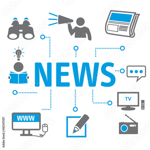 News Symbole - Neuigkeiten Vektor Illustration