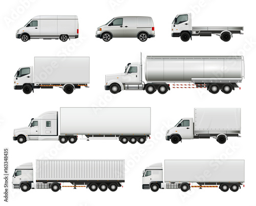Realistic Cargo Vehicles Set