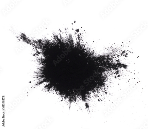 Black powder isolated.