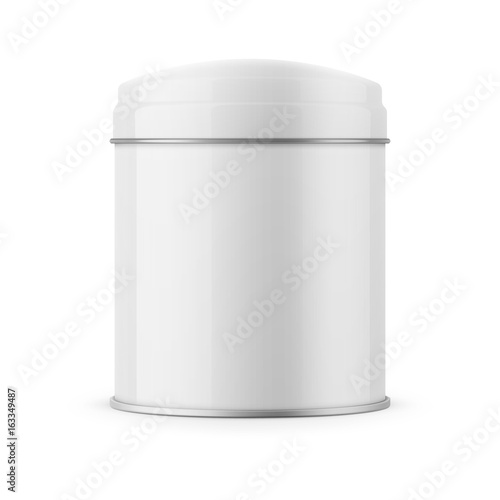 Round glossy tin can template.