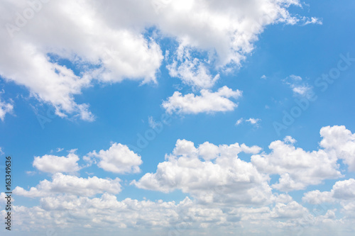 Blue sky and clouds for background usage.