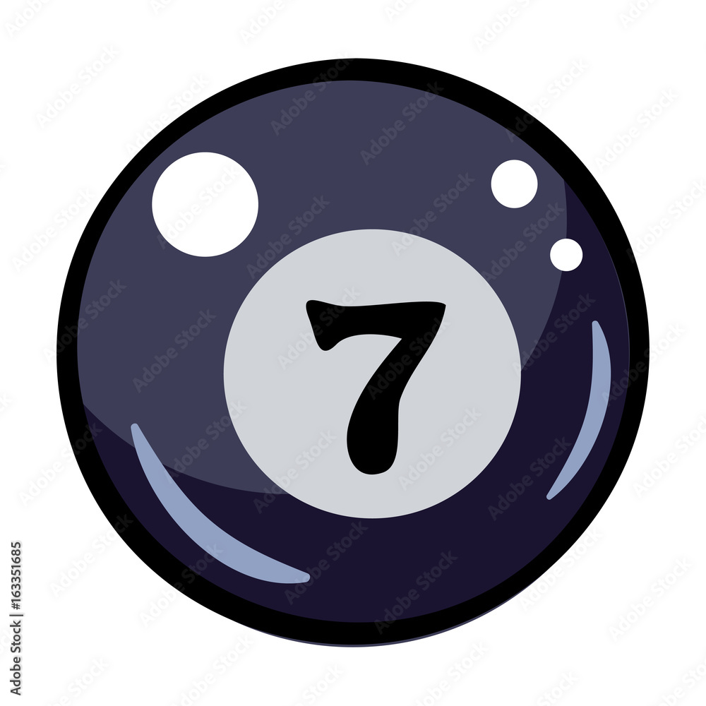 Cartoon image of Pool ball Icon. Billiard symbol. An artistic freehand picture. Cartoon image of Pool ball Icon. Billiard symbol. An artistic freehand picture.