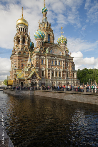 Petersburg, Russia, June 27, 2017: Cathedral of the Resurrection, Orthodox Church of the Savior on Spilled Blood, Petersburg, Russia.