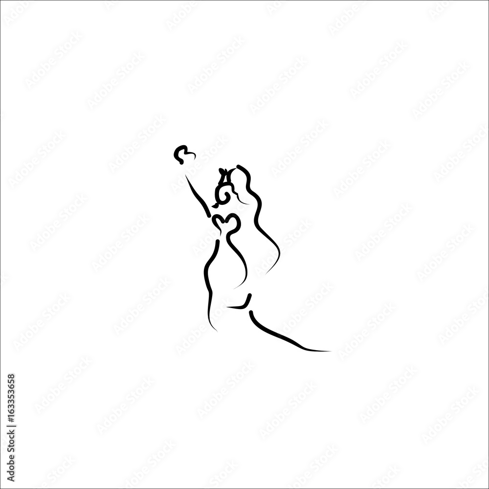 royal bride vector line sketch royal bride vector line sketch