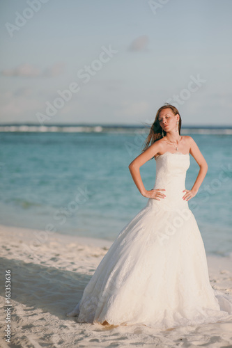 Bride on the beach