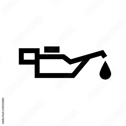 The oiler icon. Lubricator, oilcan symbol. Flat design. Stock - Vector illustration