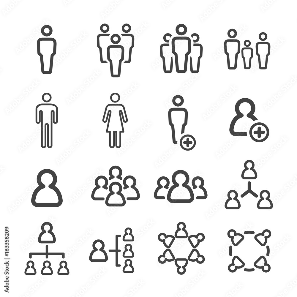 people line icon people line icon