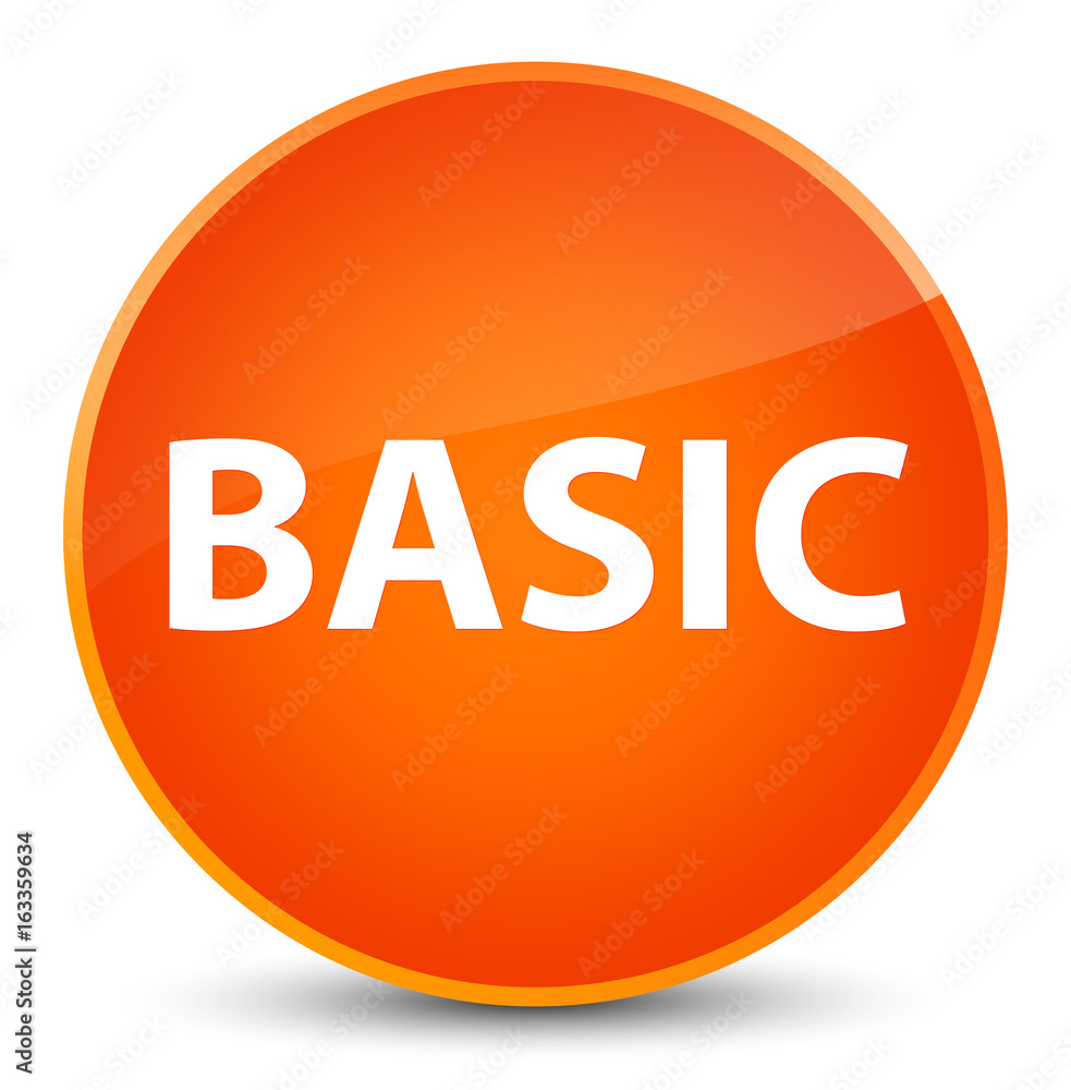 Basic elegant orange round button Basic elegant orange round button
