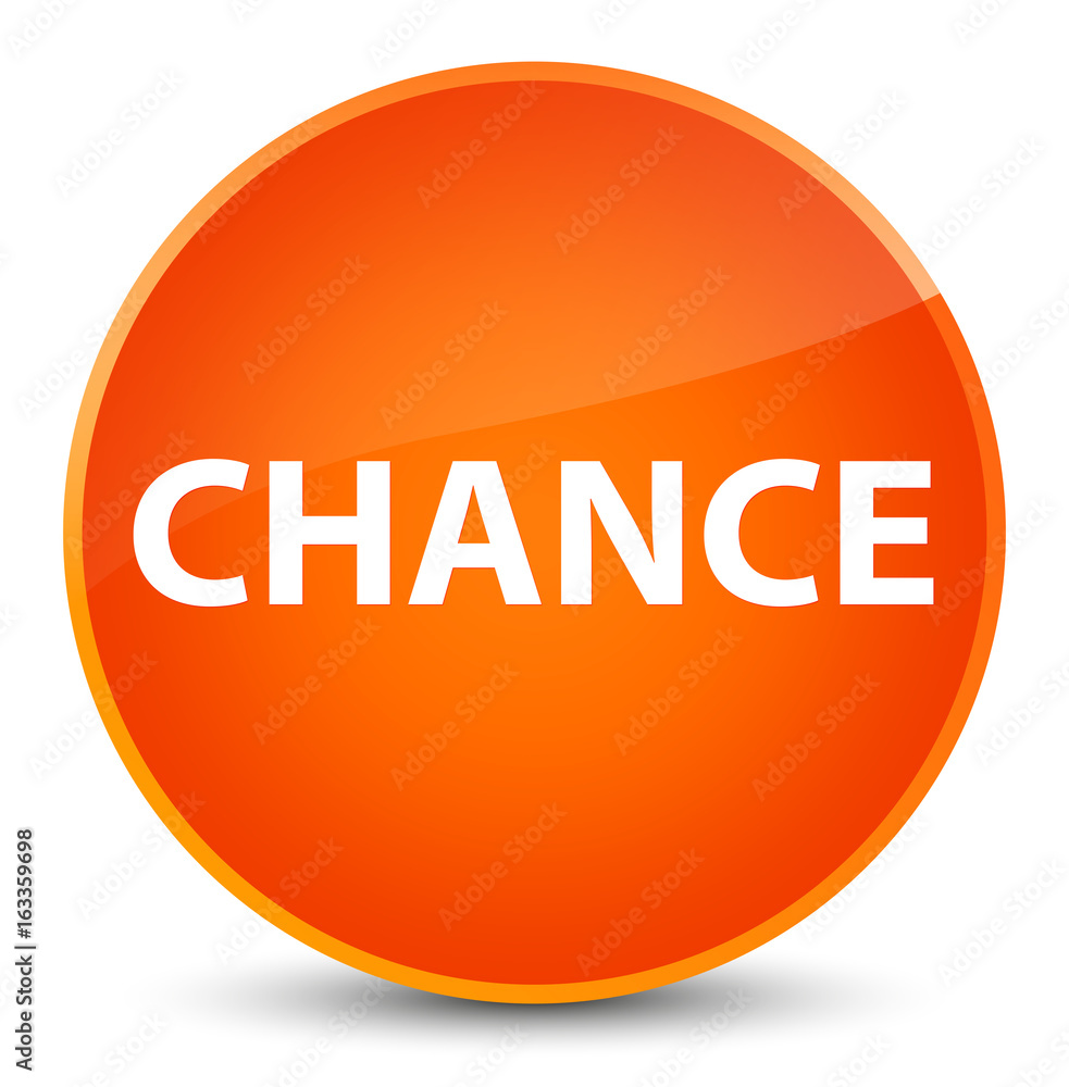Chance elegant orange round button Chance elegant orange round button