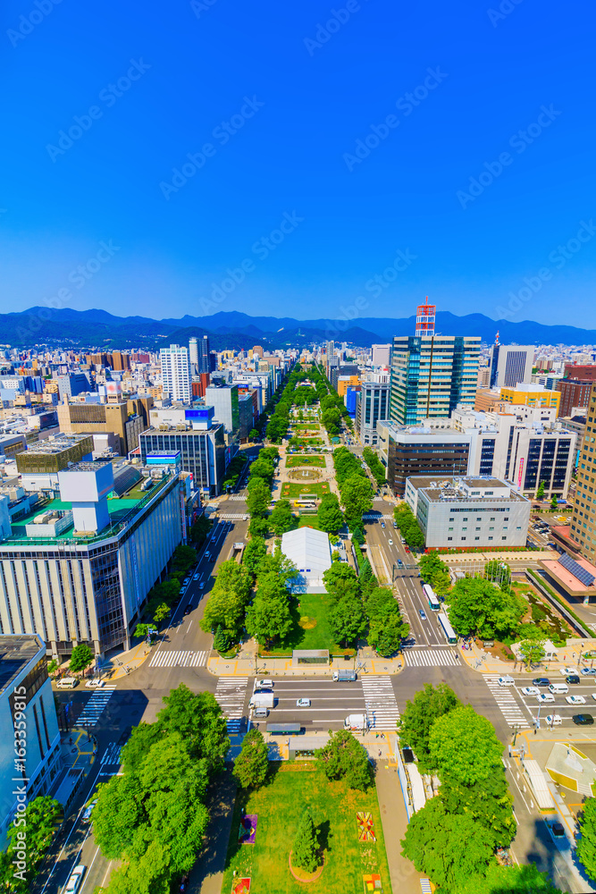 Fototapeta premium 北海道 札幌 大通公園 展望