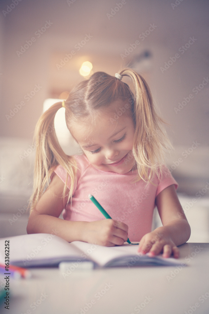 Cute little girl. Cute little girl.