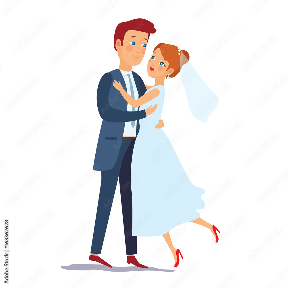 Just married happy couple bride and groom hugging each other Bride and Groom look tenderly at each other on their wedding Just married happy couple bride and groom hugging each other Bride and Groom look tenderly at each other on their wedding