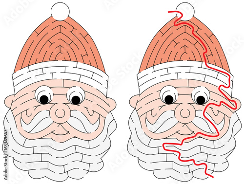 Easy Santa Claus maze