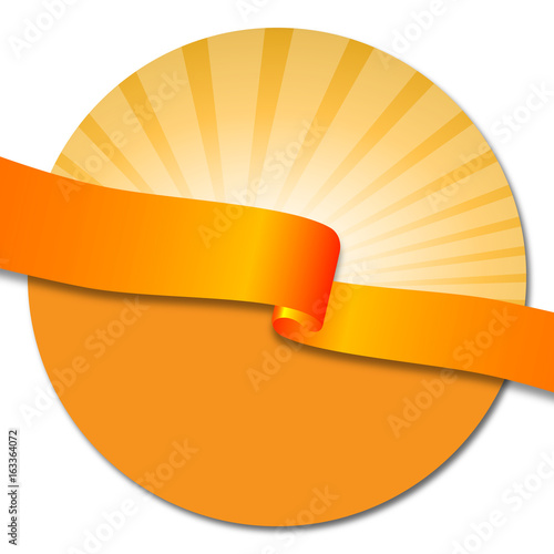 Button - Sommer (Textfeld in Orange)