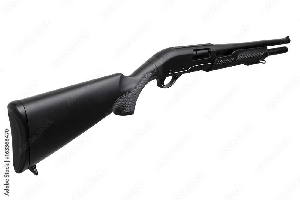 Shotgun isolated on white Shotgun isolated on white