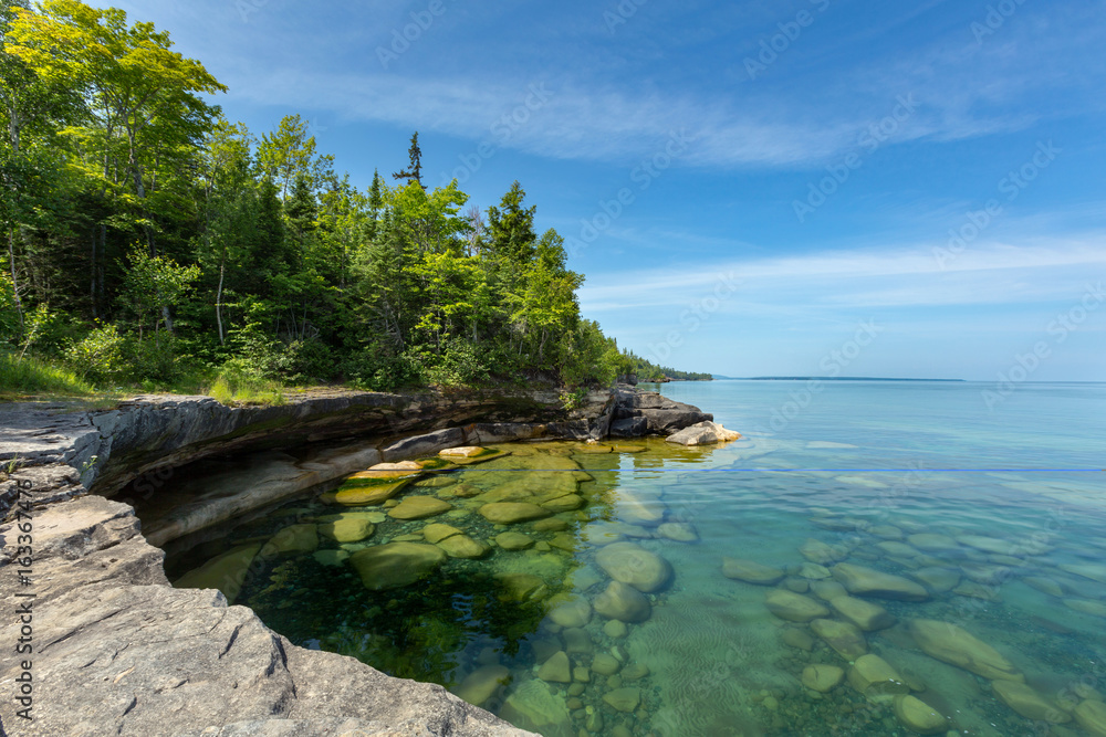 Fototapeta premium Lake Superior Paradise Cove - Au Train Michigan