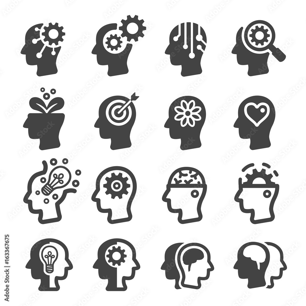 thinking,mind icon thinking,mind icon