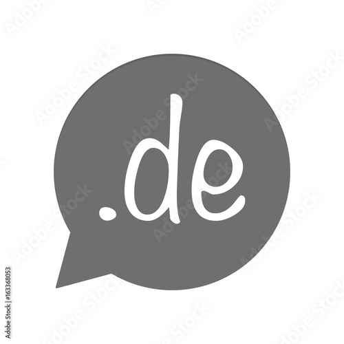 Graue Sprechblase rund - de deutsche Domain