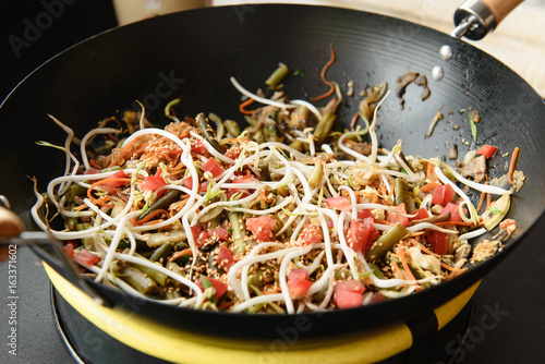 Stir fry vegetables for wok dish,  thai food