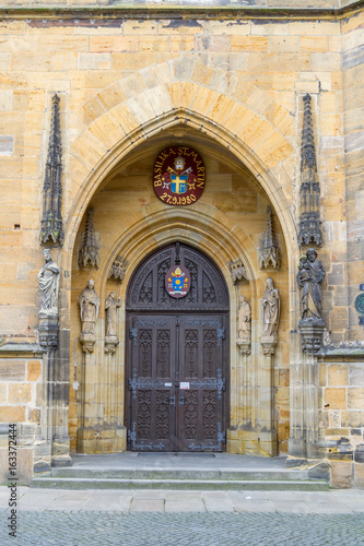 Amberg - Entrance Saint Martin Church, Germany © tichr