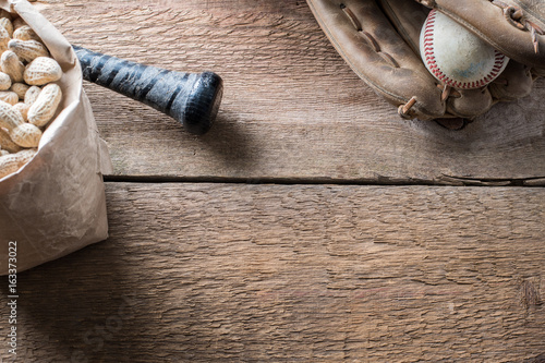 baseball wood background 
