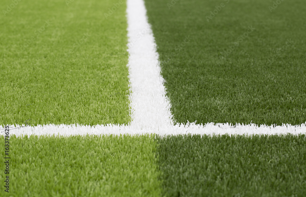 Fototapeta premium Lines on football field
