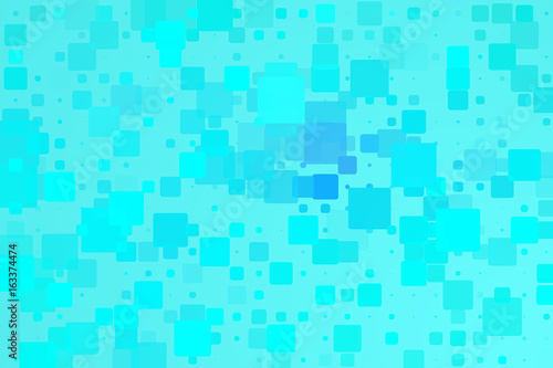 Blue turquoise vector glowing various tiles background
