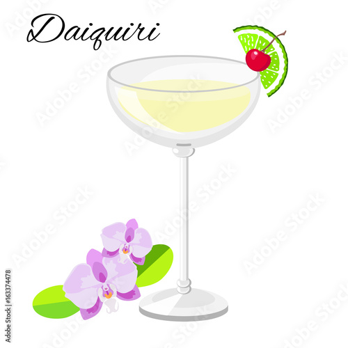 Wallpaper Mural Daiquiri cocktail  isolated on white Torontodigital.ca