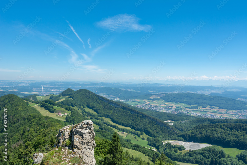 Obraz premium Grat vom Berg mit Aussicht in die Natur