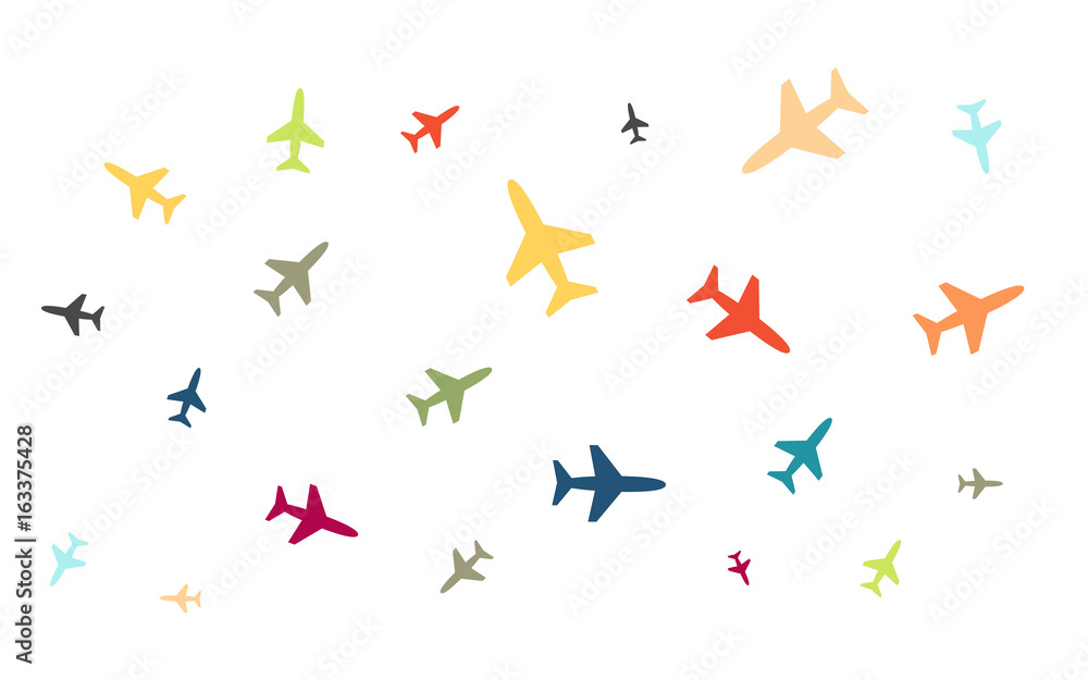 Viele bunte Flugzeuge Viele bunte Flugzeuge