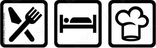 Eat sleep cook with chefs hat
