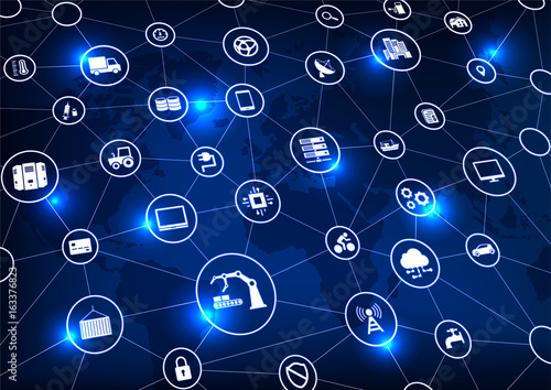 Industry 4.0, Internet of things (IoT) and networking, network connections