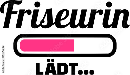 Hairdresser Loading bar female german word