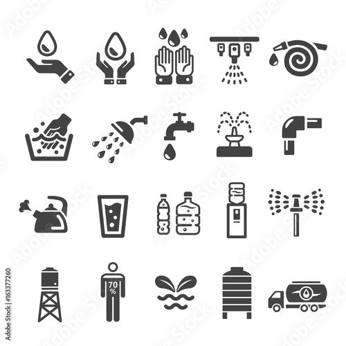 water with human icon