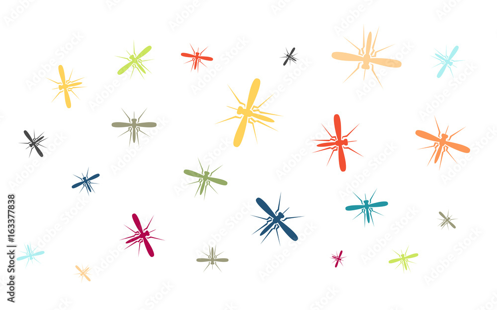 Viele bunte Mücken Viele bunte Mücken