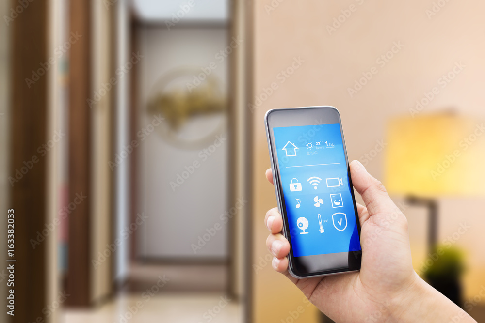 mobile phone in modern bedroom mobile phone in modern bedroom