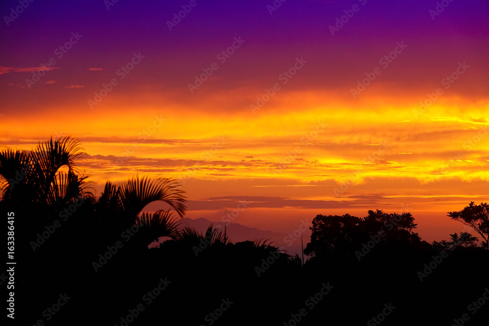 Caribbean Sunset likes fire
